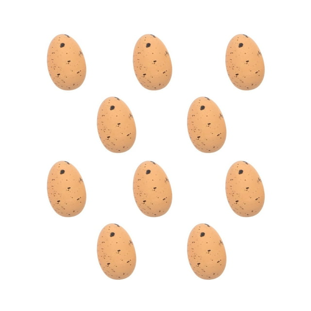 10 Pcs Simulation Œufs de Pâques en Plastique Colorés Décorations Œufs en Plastique Brillants Diy