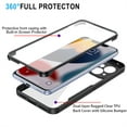 thumbnail image 6 of Jiahe Cover Compatible with iPhone 14,Built with PET Screen Protection Full Body Shockproof Dual-layer Protective Soft Silicone Bumper Cover,Black, 6 of 6