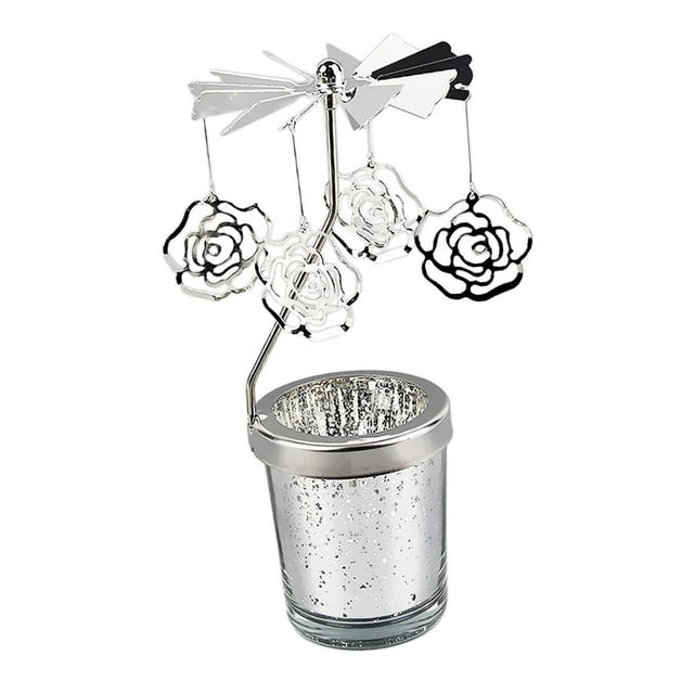 Portavelas giratorio perfecl Candelabro de Metal y vidrio