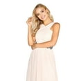 thumbnail image 4 of Little Mistress Womens Ruched Pleated Maxi Dress, 4 of 5
