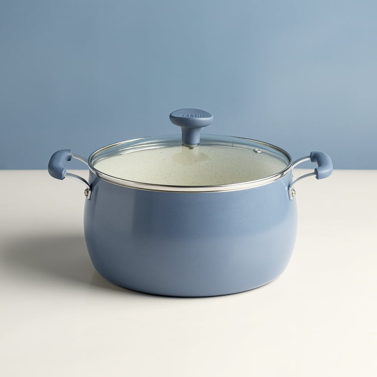 Crofton Blue 5 quart Cast Iron Dutch Oven and with Lid