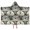 Gray Highland Cow, variant on White Buffalo Pattern Hooded Bath Towel,50"x30" for Ages 3 To 12 Kids, Quick Dry Lightweight Soft Microfiber Hood Beach Towel Cover Up for Kids