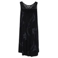 thumbnail image 2 of Lenago Summer Dresses for Women Spring/Summer Round Neck Lace Patchwork Printed Loose Sleeveless Dress Casual Dresses S-5XL, 2 of 3