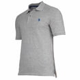 thumbnail image 2 of U.S. POLO ASSN. Polo de hombre - Piquet, logotipo bordado, algodón elástico Gris melange XL (X-Large), 2 of 3