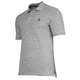 thumbnail image 2 of U.S. POLO ASSN. Polo de hombre - Piquet, logotipo bordado, algodón elástico Gris melange L (Large), 2 of 3