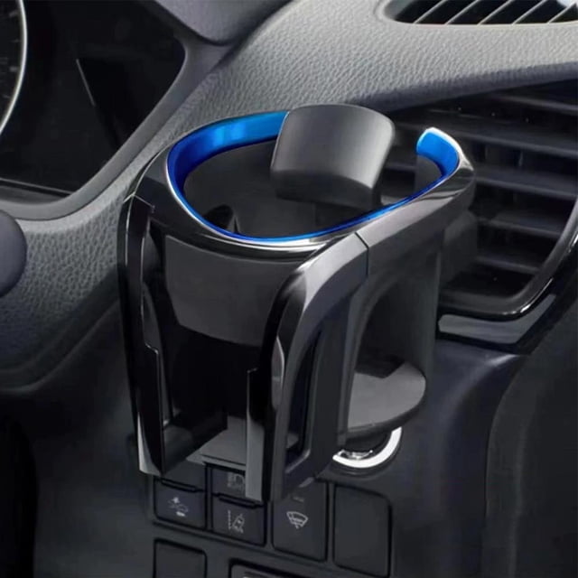 2-in-1 Car Cup Holder Expander & Vent Phone Mount, Adjustable Vehicle Drink Organizer for Road Trips, Multifunctional Auto Console Accessory for Most Cars, SUVs