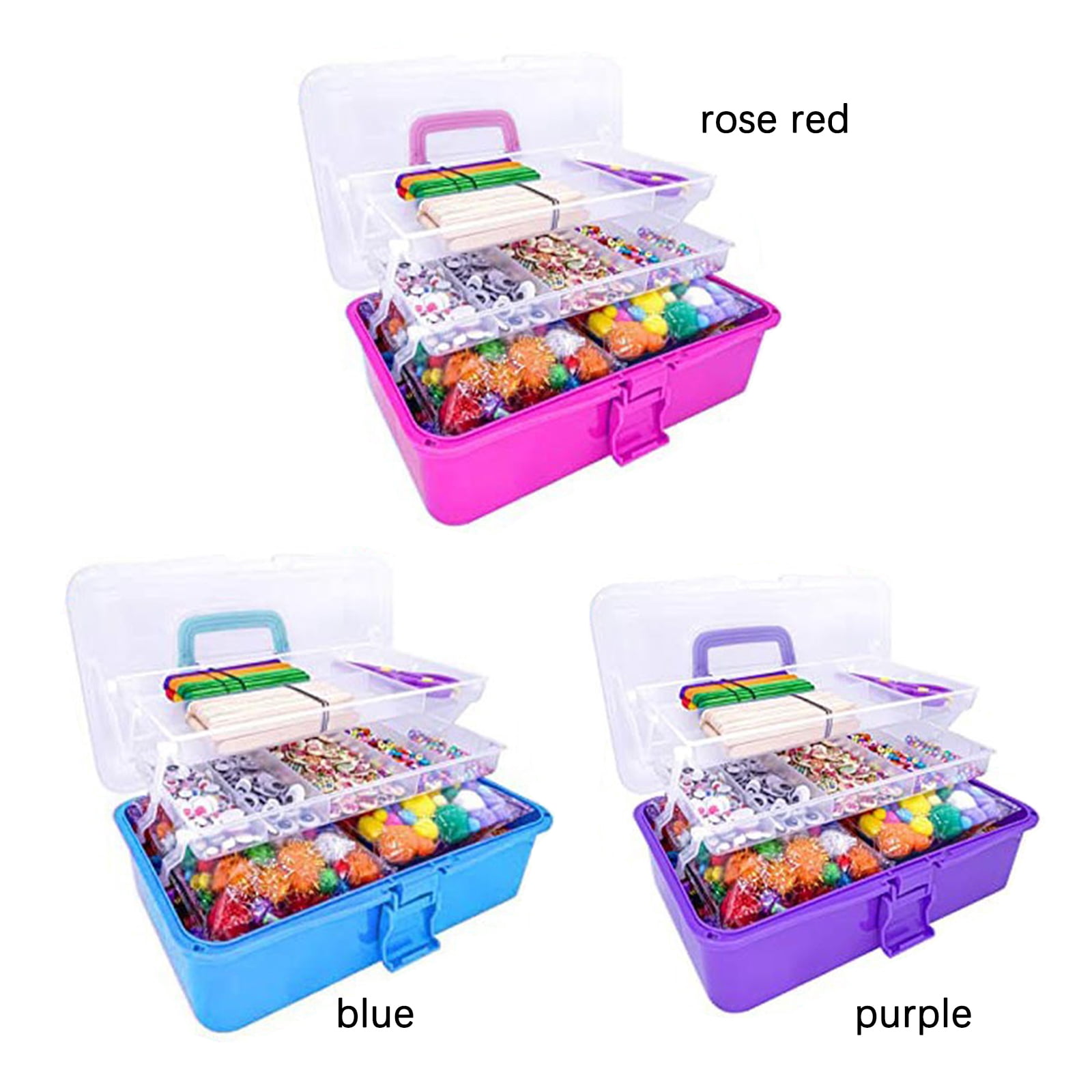 Willstar 1000+PCS Kids Crafts Supplies Set Giftable Craft Box DIY Craft  Supplies for Toddlers School Homeschool 