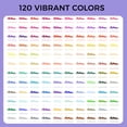 thumbnail image 2 of Marcadores Artecho 120 Colores Punta Doble Fina y Pincel, 2 of 6