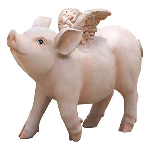 Hi-Line Gift Ltd 75617-B Pig W/Wings Walking