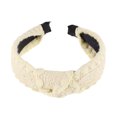 thumbnail image 5 of Unique Bargains 1 Pc Headband Yarn-edge Knotted Hair Accessories for Women Beige, 5 of 5