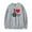 Gray, variant on Alec Benjamin Merch Sportswear, popular singer, long sleeved casual round neck pullover
