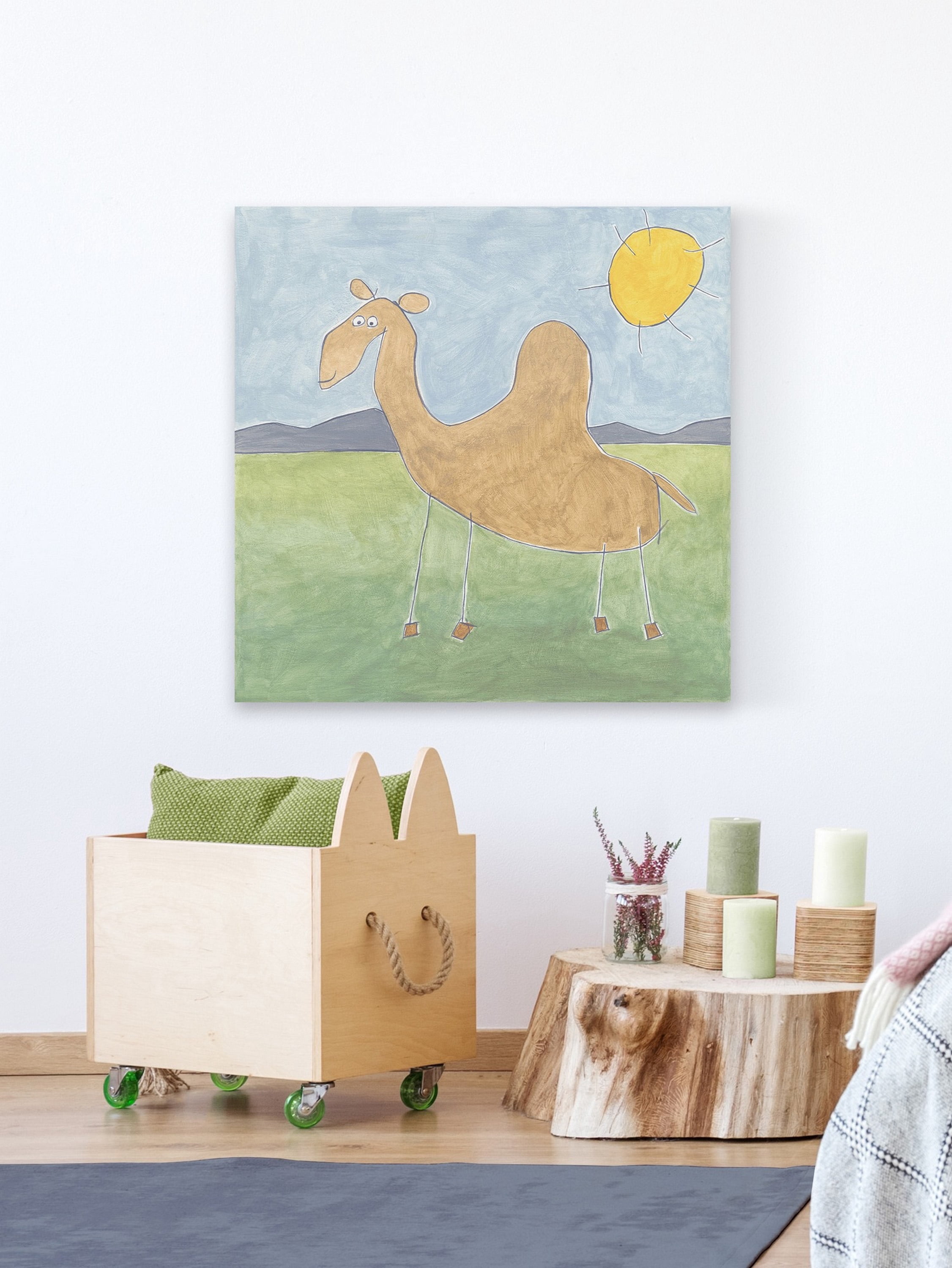 Marmont Hill Quinn���s Camel Canvas Wall Art