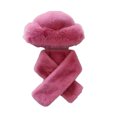 thumbnail image 5 of 2 Pcs/Set Men Winter Mongolian Hat Neck Warmer Thick Stretchy Solid Color Ear Keep Warm Daily Wear Dome Cap Outdoor Skiing Skating Headwear, 5 of 8