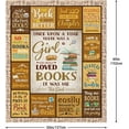 thumbnail image 4 of JXNUO Book Lovers Gifts for Christmas, Book Lovers Gift Ideas, Gifts for Book Club Readers, Book Lover Gifts for Women, Bookworm Librarian Gifts, Bookish Gifts for Women Throw Blanket for Xmas, 4 of 7