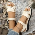 thumbnail image 6 of Viluyesy Slippers for Women Flat Bottom Open Toe Non-Slip Womens Graceful Footwear Beige Size 39, 6 of 10