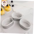 thumbnail image 3 of HAMPPLIES 200Pcs Cheese Mold for Baking Mousse Cake Mold White Square Edge 7.5*1.2*0.04in, 3 of 8