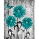 thumbnail image 1 of Pintura al óleo por números Acrílico Hecho a mano Flores azules Imagen digital Decoración para el hogar FLhrweasw Nuevo, 1 of 9