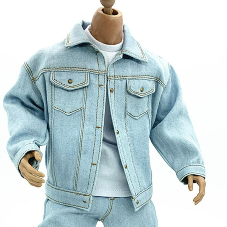 1/6 Scale Male Clothes, Carefully Sewing, Handmade, Male Doll Outfits for  12'' Male Figure Doll Accessories Denim Jacket 