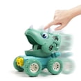thumbnail image 2 of Coche de dinosaurio inercial Zulema Triceratops verde, 2 of 5