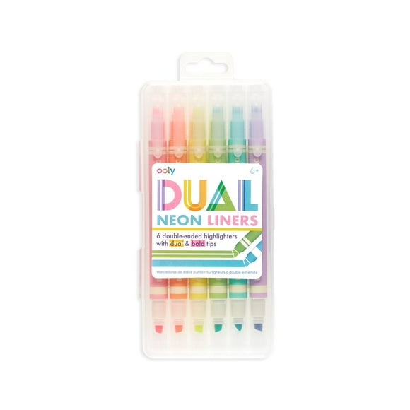 MARCADORES NEON DOBLE PUNTA 6 PZAS OOLY 130-078