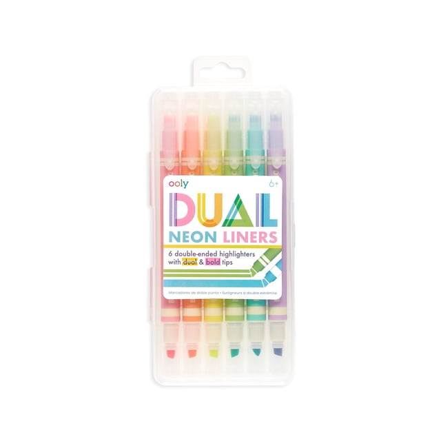 MARCADORES NEON DOBLE PUNTA 6 PZAS OOLY 130-078