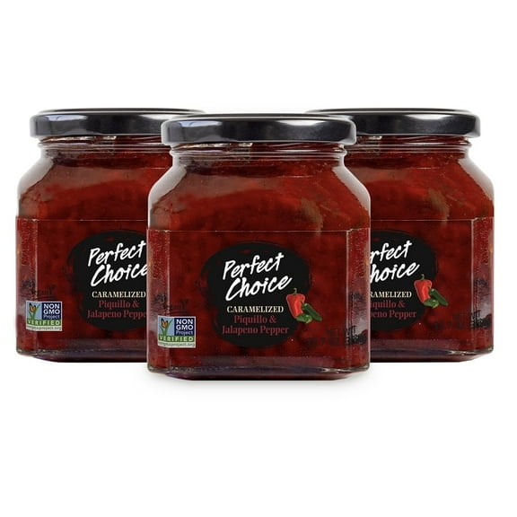 Perfect Choice Caramelized Red Pepper & Jalapeño - Delicious Spread - Ready to Serve - 12.7 oz (pack of 3)