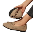 thumbnail image 2 of LTTVQM Womens Loafers Business Casual Flats Shoes Slip On Comfortable Lightweight Penny Loafers Work Office Driving Flats Dress Shoes Khaki 40(US-8), 2 of 6