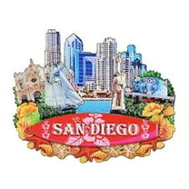 3D San Diego Magnet California Souvenir