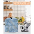 thumbnail image 4 of Light Blue Marble Stand Mixer Dust Cover with Storage Pocket & Handles, Ink Painting Art Luxury Modern Fits All Tilt Head & Bowl Lift Kitchen Appliance Cover Organizer Bag Accessories, 4.5-5 Quart, 4 of 6