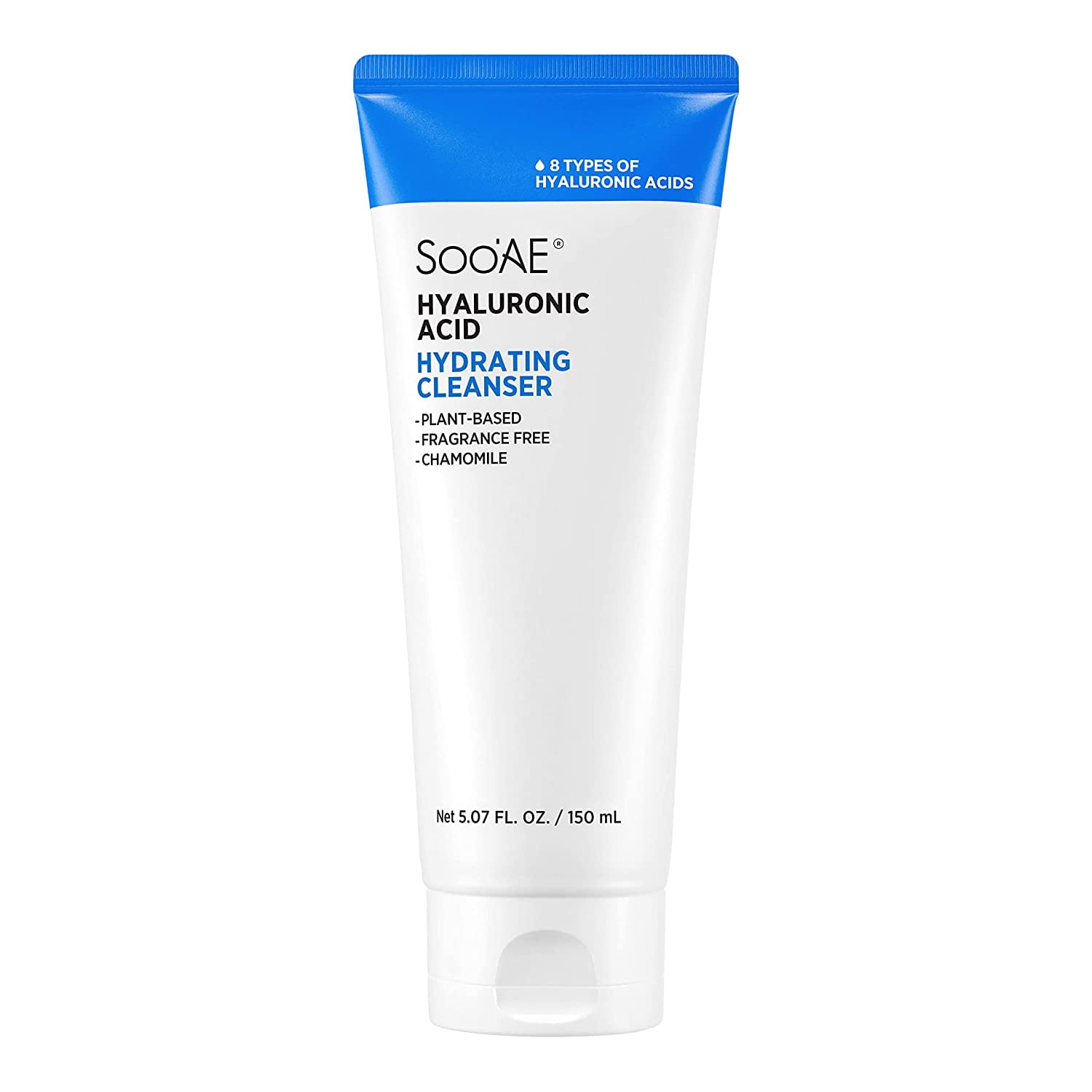 Soo'AE Hyaluronic Acid Hydrating Facial Cleanser 5.07 fl oz 150ml Fragrance Free Daily gentle face wash