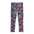 thumbnail image 4 of joogoo Girls' Leggings Bohemian Mandala Flower Yoga Pants 6T, 4 of 8
