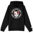 thumbnail image 1 of Demon Slayer Corps Tanjiro Mask Icon Long Sleeve Black Adult Hooded Sweatshirt-Medium, 1 of 3