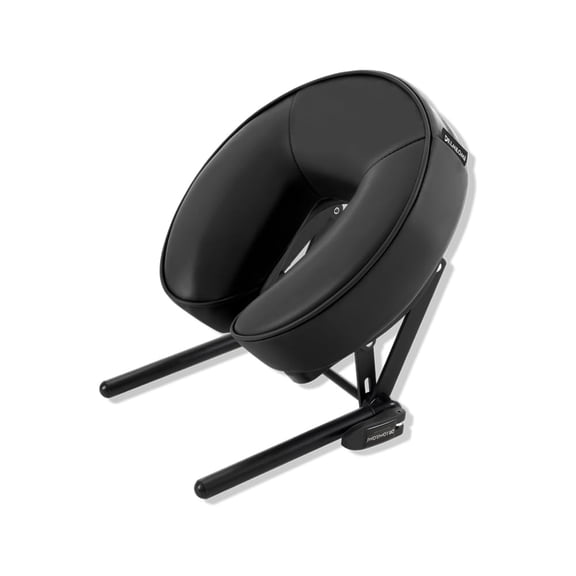 DR.LOMILOMI Universal-Size Ergonomic BeautyArc™ Massage Table Face Cradle 012 Replacement for Massage Table/Massage Chair Headrest Platform with Memory Foam Face Cushion 632 (Headrest Set) (Black)