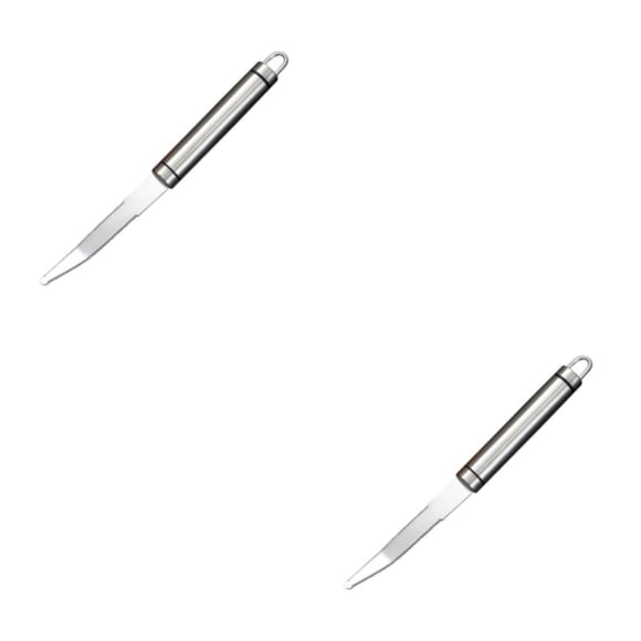 Wosthever Cuchillo Manual para pomelo, pelador de cocina, mango largo para fruta, limón curvo Tipo 1 2piezas