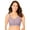 Sunset Mauve Floral, variant on Women's Plus Size Front-Close Cotton Wireless Posture Bra