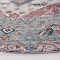 thumbnail image 4 of SAFAVIEH Tucson Harlow Traditional Machine Washable Area Rug, 6' x 6' Round, Rust/Navy, 4 of 9