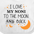 thumbnail image 4 of Inktastic I Love My Noni to the Moon and Back Boys or Girls Baby Bib, 4 of 4