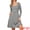 Grey, variant on DARING DIVA Women's Knit Sweater Casual Square Neck Long Sleeve Dress XS Black