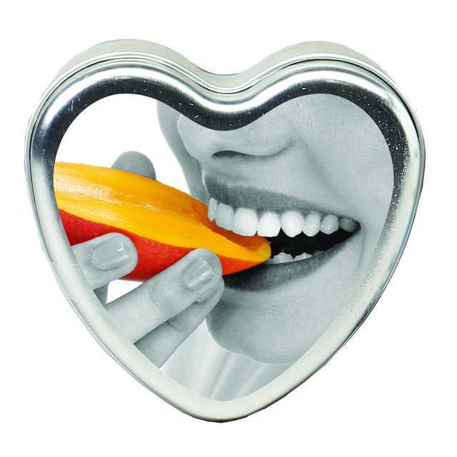 Vela Corazón Comestible - Mango - 4 Oz.