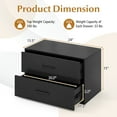 thumbnail image 2 of Giantex 2-Drawer Stackable Dresser, Lateral File Cabinet, Drawer Chest w/Anti-Topping Kits, Black, 2 of 6