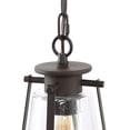 thumbnail image 4 of LNC Rustic 1-Light Bronze Pendant Light,Mini Kitchen Island Lamp with Seeded Glass Shade,W7.5"xH11", 4 of 10