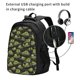 thumbnail image 2 of Fotbe Light Green Excavator Mochila con Estampado y Puerto USB para Hombre y Mujer, Mochila Antirrobo, Mochila de Viaje, Mochila Escolar, Mochila Universitaria, 2 of 7