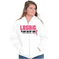 thumbnail image 4 of Losing Not Option Cure Will Be Found Zip Hoodie Sweatshirt Women Brisco Brands S, 4 of 6