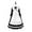 White, variant on Lindreshi Plus Size Dresses for Women on Traditional Maid Lace Bow Short Sleeve French Maid Long Sleeve Round Neck Dress