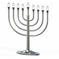 thumbnail image 5 of Zion Judaica Large Display Menorah Electric Hanukah Menorah Powered by USB Hanukkiah with LED Flame-Shaped Bulbs Chanukah Lights Minorah Hanukah Decor$$Home Decor, Kitchen, & Other, 5 of 6