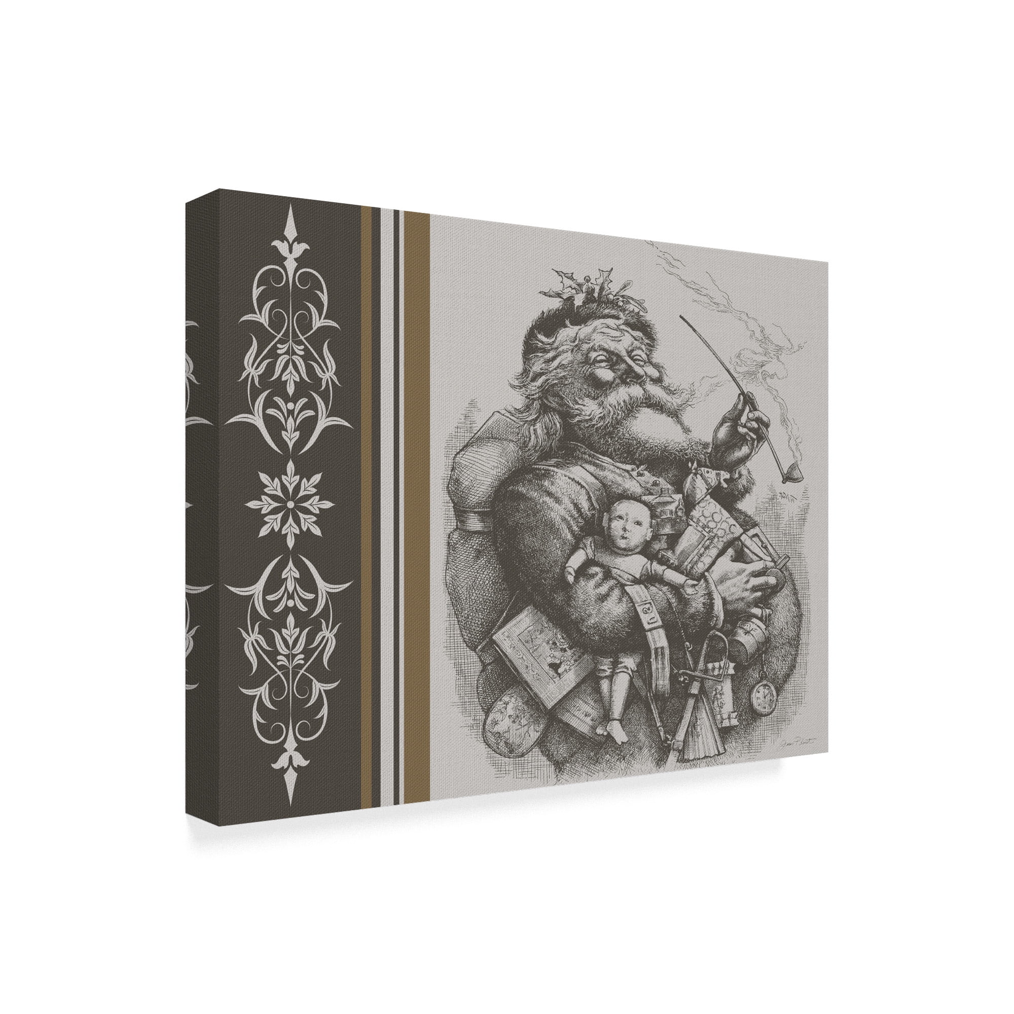 Trademark Fine Art 'Winter Lodge' Canvas Art by Jean Plout
