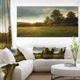 thumbnail image 3 of Designart 'Beautiful Sunrise in the farm ' Landscape Canvas Art Print, 3 of 3