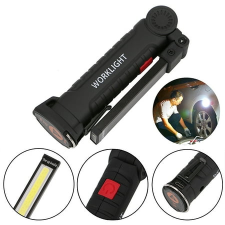 

Dido Handheld LED Work Light Bright COB Inspection Lamp 360 Degrees Rotary Magnetic Flashlight 5 Modes LED Torch Light for Outdoor Emergency Situation