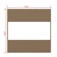 thumbnail image 3 of Domi Outdoor Living Heavy Duty Clear Panel Curtain, 18 oz Waterproof PVC Polyester Curtain, Tearproof, and Weather-Resistant Panel w/Eyelets for Patios,Gazebos,Pergolas (8'H x 8'W, Brown), 3 of 8
