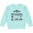 thumbnail image 2 of Inktastic My Nonna Loves Me Girls Toddler Sweatshirt, 2 of 4